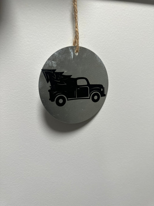 Farm truck ornament