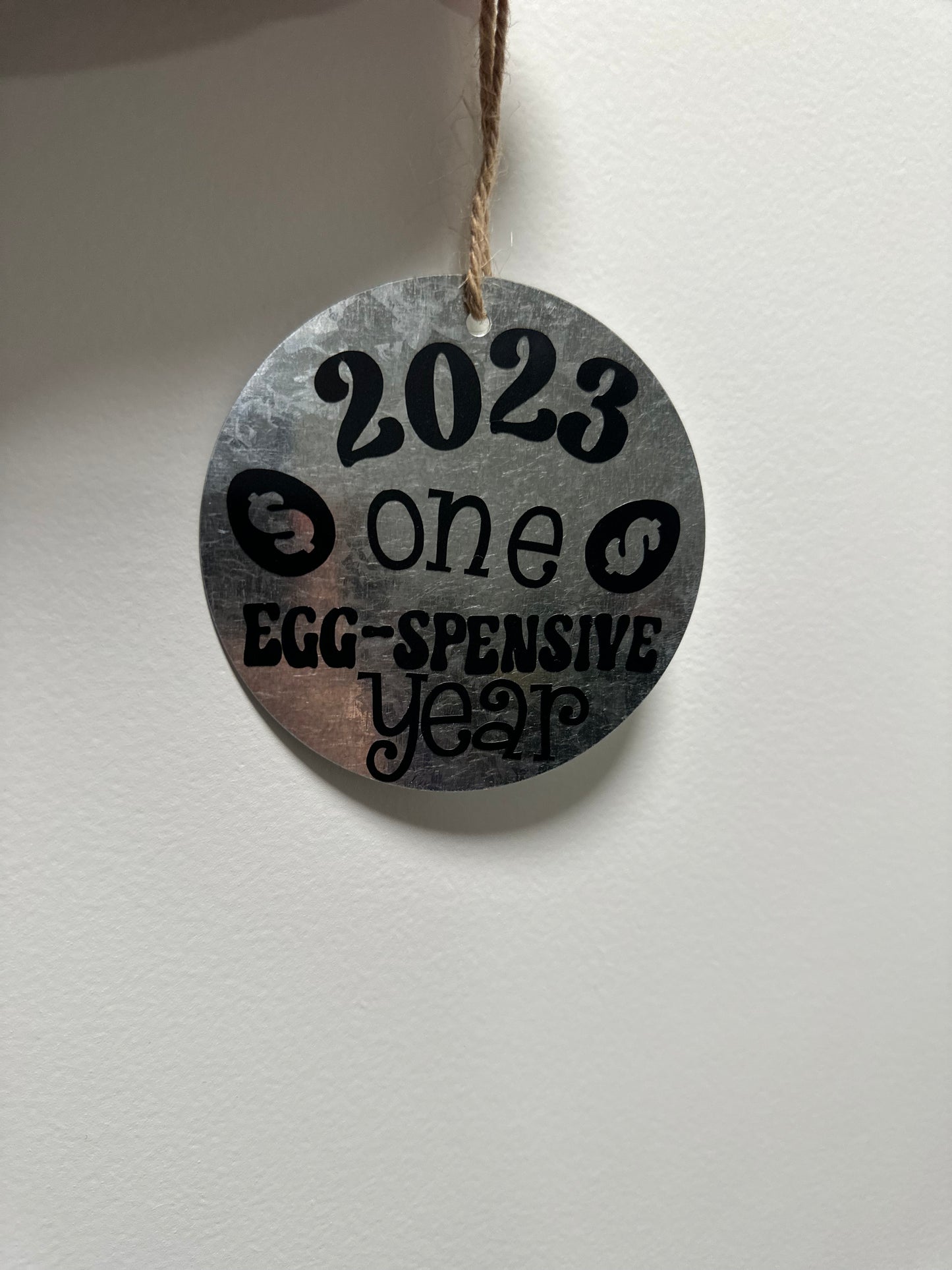 Egg-spensive ornament