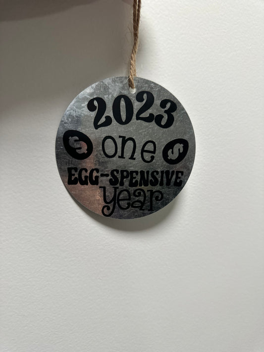 Egg-spensive ornament